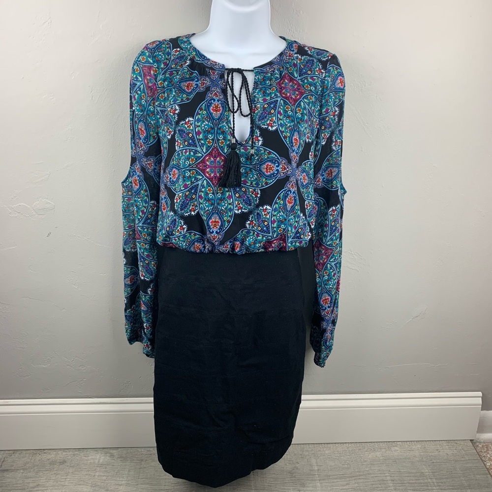 NICOLE BY NICOLE MILLER COLD SHOULDER DRESS - 12
